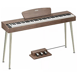 Donner DHP-100 Pro 88 Key Touch Sensitive Digital Piano, Walnut